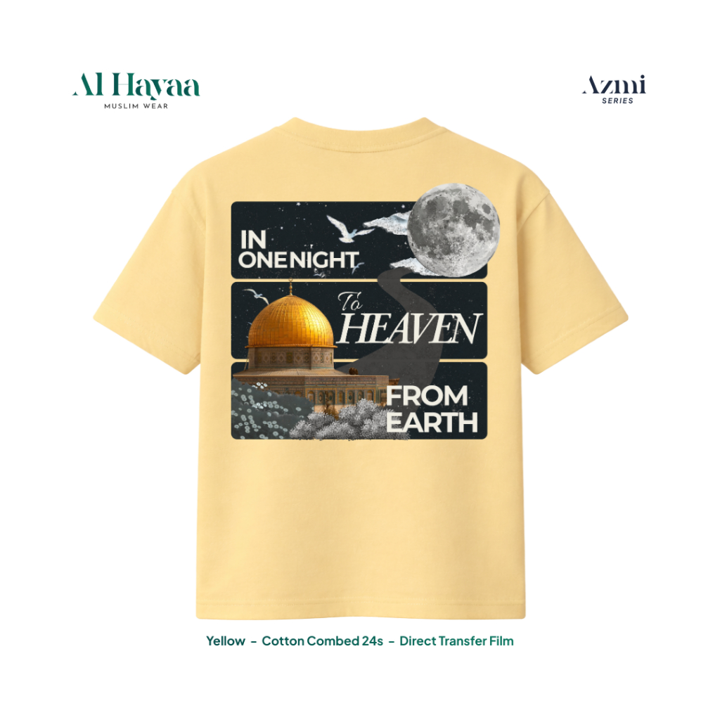 Kaos Muslim Azmi Series 'Muhammad' Regular Fit Premium Cotton Combed 24s - Al Hayaa