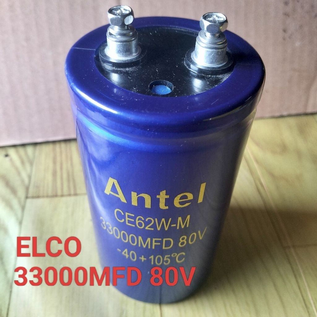 Antel Kapasitor Elko 33000MFD 80V Capacitor Elco 33000 uf 80 Volt