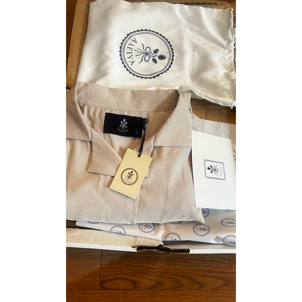 NWT AAFIYA ABAYA AIZA IVORY L