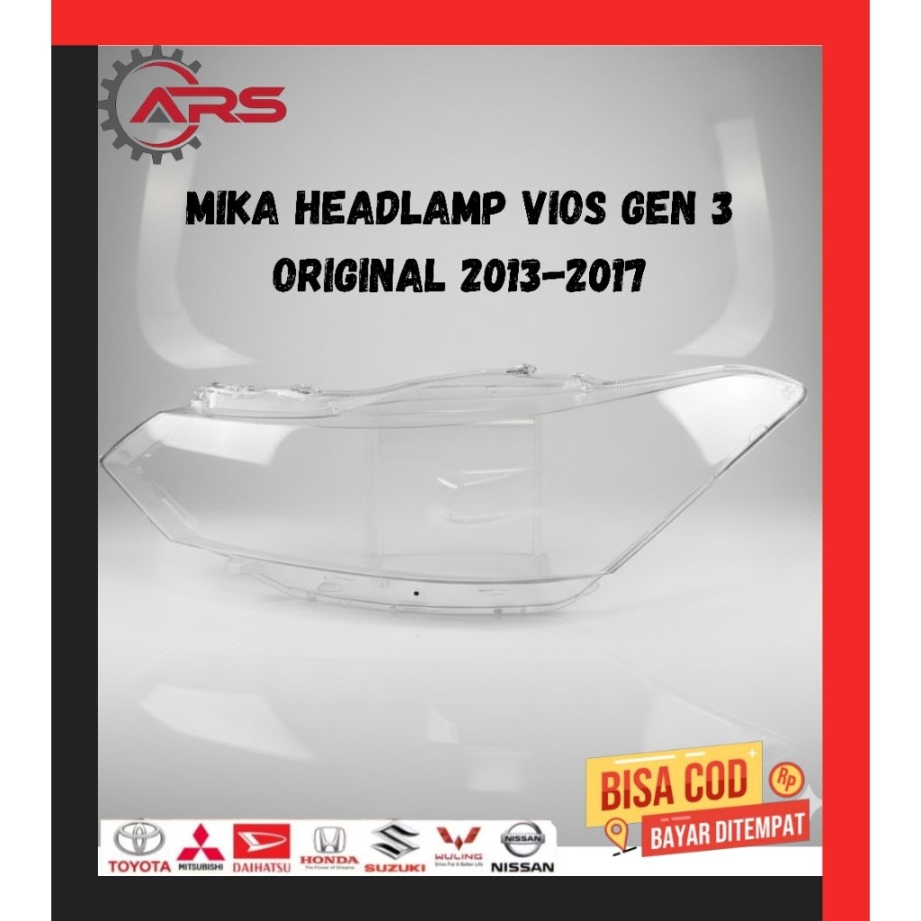 Mika headlamp Lampu depan vios gen3 2013 2014 2015 2016 2017 original kiri kanan