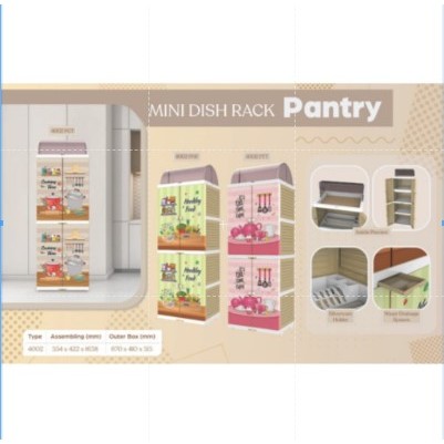 RAK PIRING PLASTIK NAIBA MINI DISH RACK - RAK DAPUR