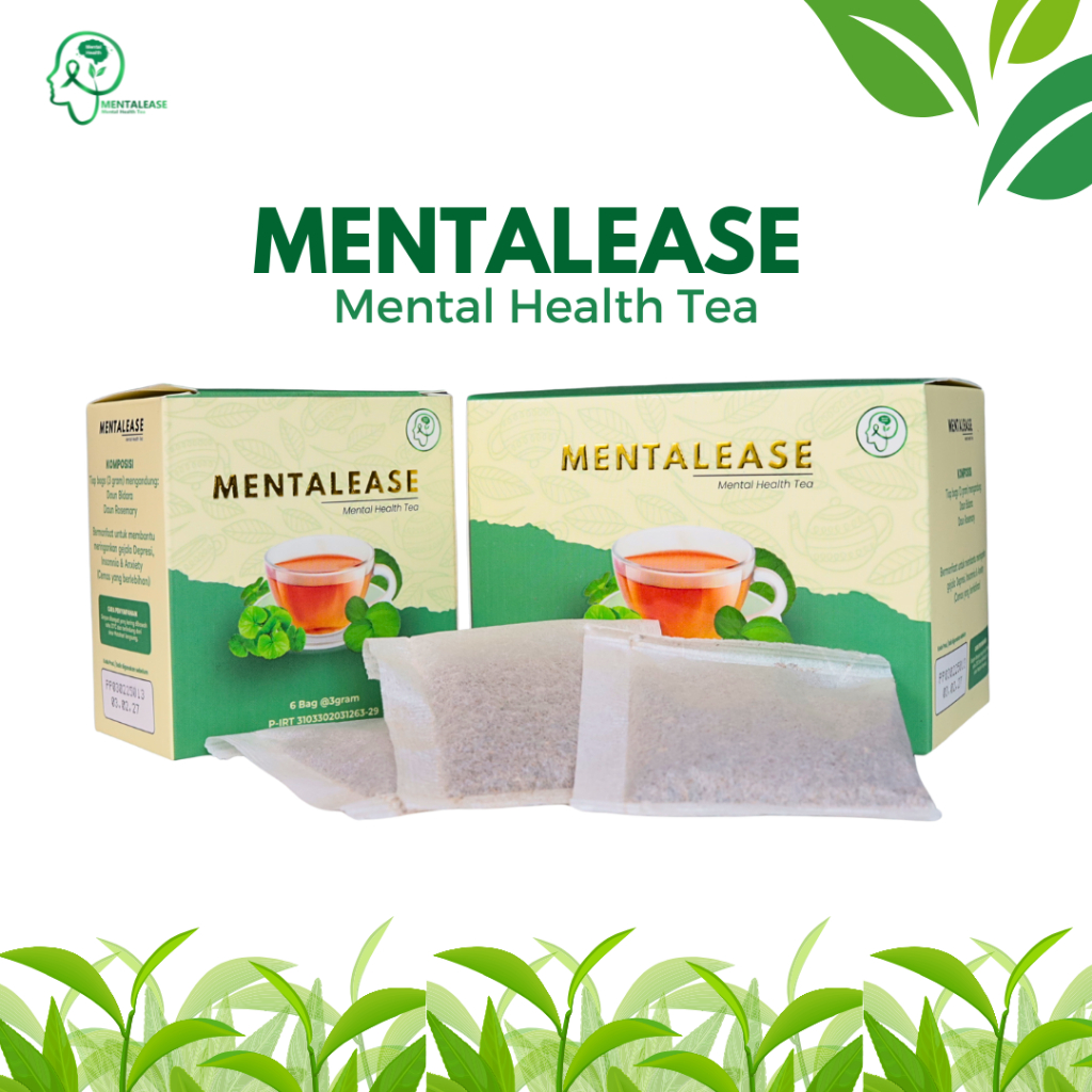 Mentalease Teh Herbal Insomnia Ampuh - Bantu Ringankan Gejala Insomnia Anxiety Depresi