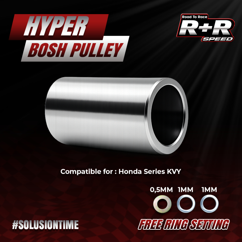RTRSPEED Hyper Bosh Boshing Pully Depan Rumah Roller Beat Karbu, Scoopy Karbu