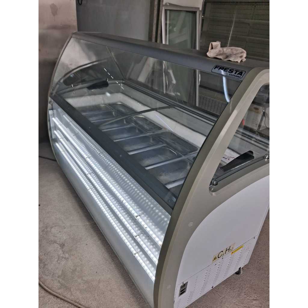 GELATO SHOWCASE 12 BIN STATIC COOLING BEKAS/GELATO SHOWCASE BEKAS