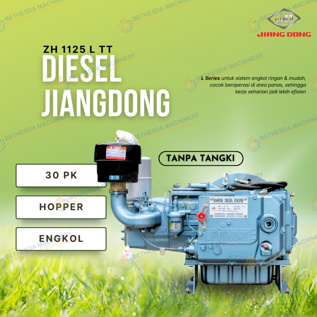 Mesin JiangDong ZH 1125 L TT / Diesel 30pk JD 30 Hp Tanpa Tangki