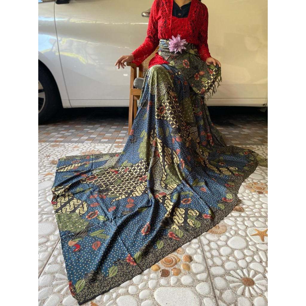 Sutra paris set selendang batik