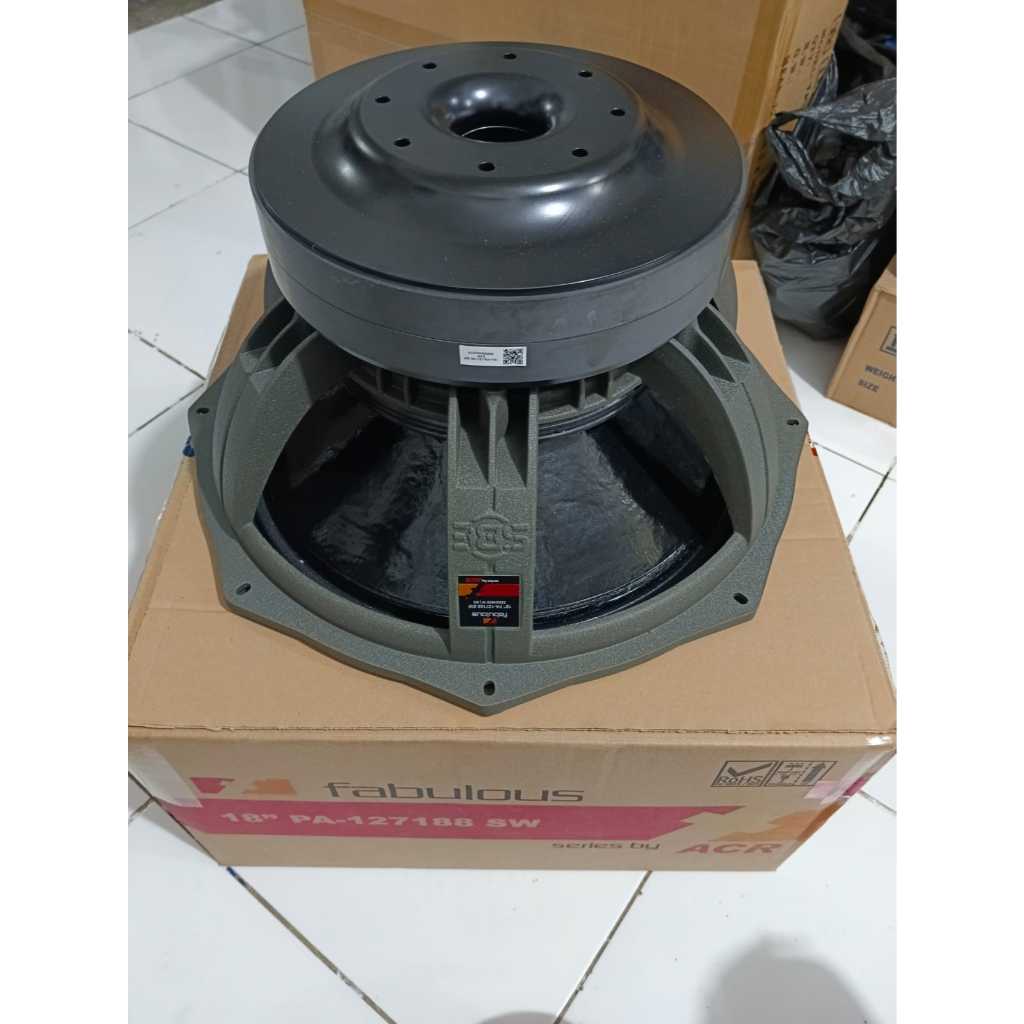 FREE PACKING KAYU ACR Speaker Fabulous 18 Inch PA-127188 SW Double Magnet Double Damper 8 Ohm
