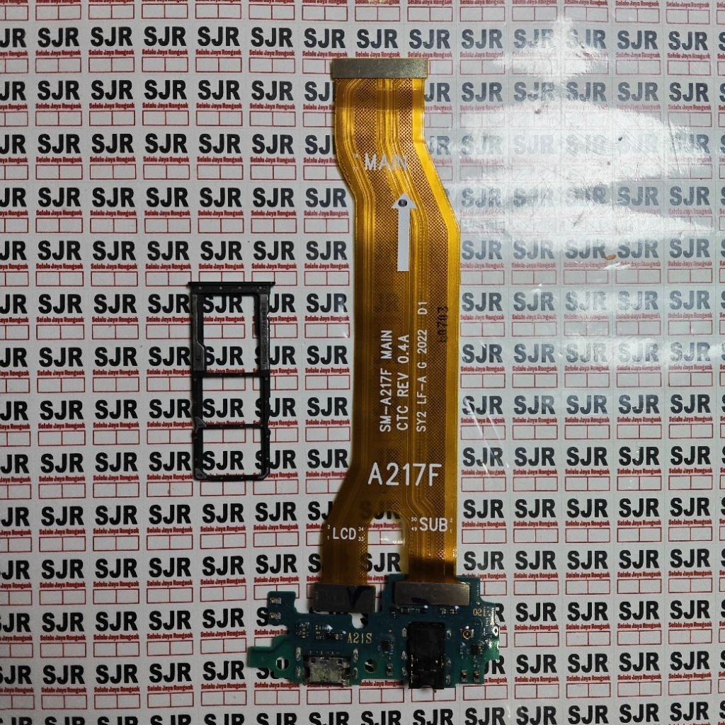 `Sparepart Samsung A21s Papan Cas+Sim Tray Copotan Ori
