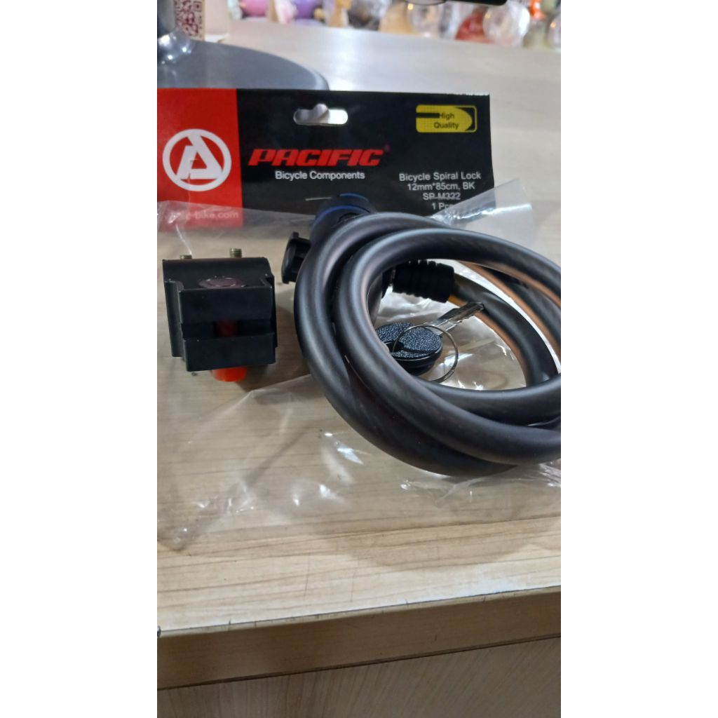 KUNCI SPIRAL SEPEDA PACIFIC ORIGINALL