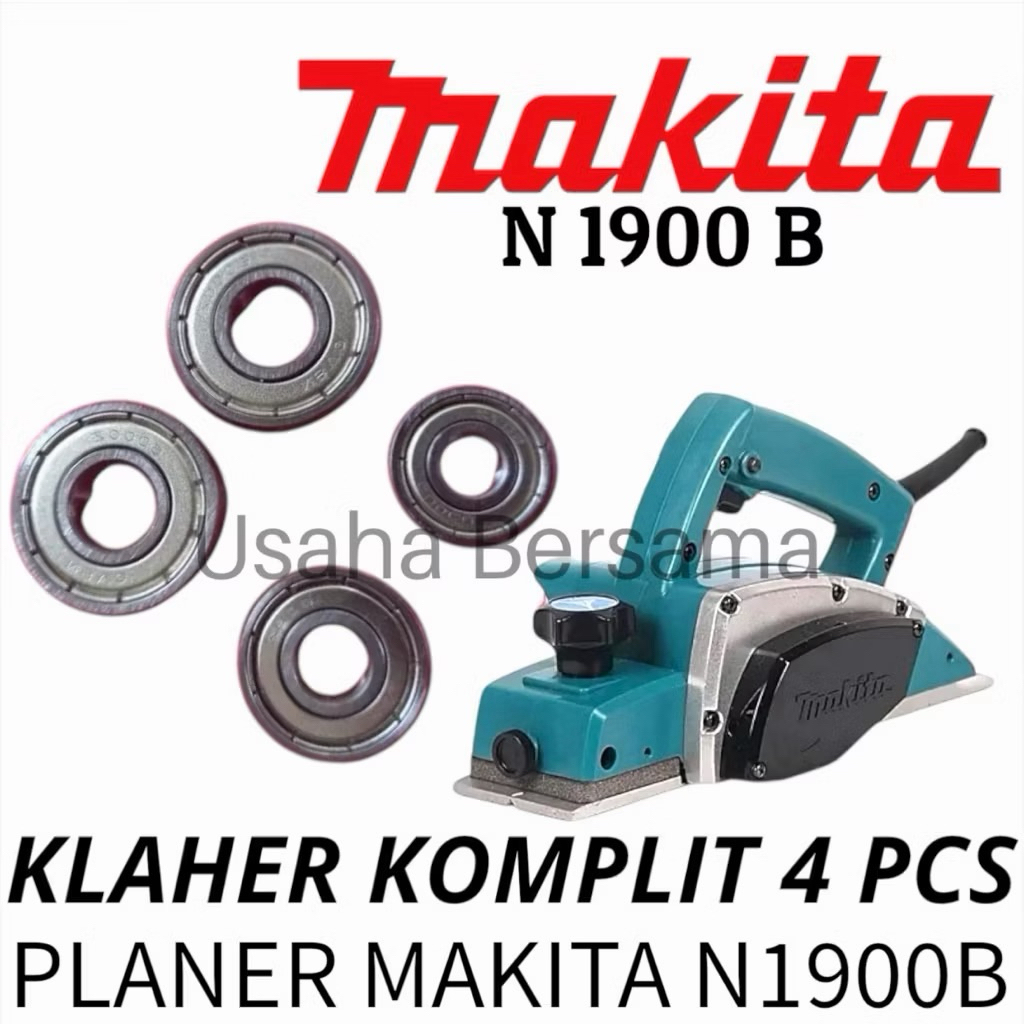 N1900B  Bearing Set Planer MAKITA N1900B KOMPLIT 4 Pcs Klaher Mesin Serut Planer MAKITA N 1900 B