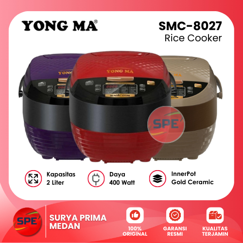 RICE COOKER DIGITAL / MAGIC COM DIGITAL YONG MA KAPASITAS 2 LITER SMC 8027 / SMC8027 GARANSI RESMI (