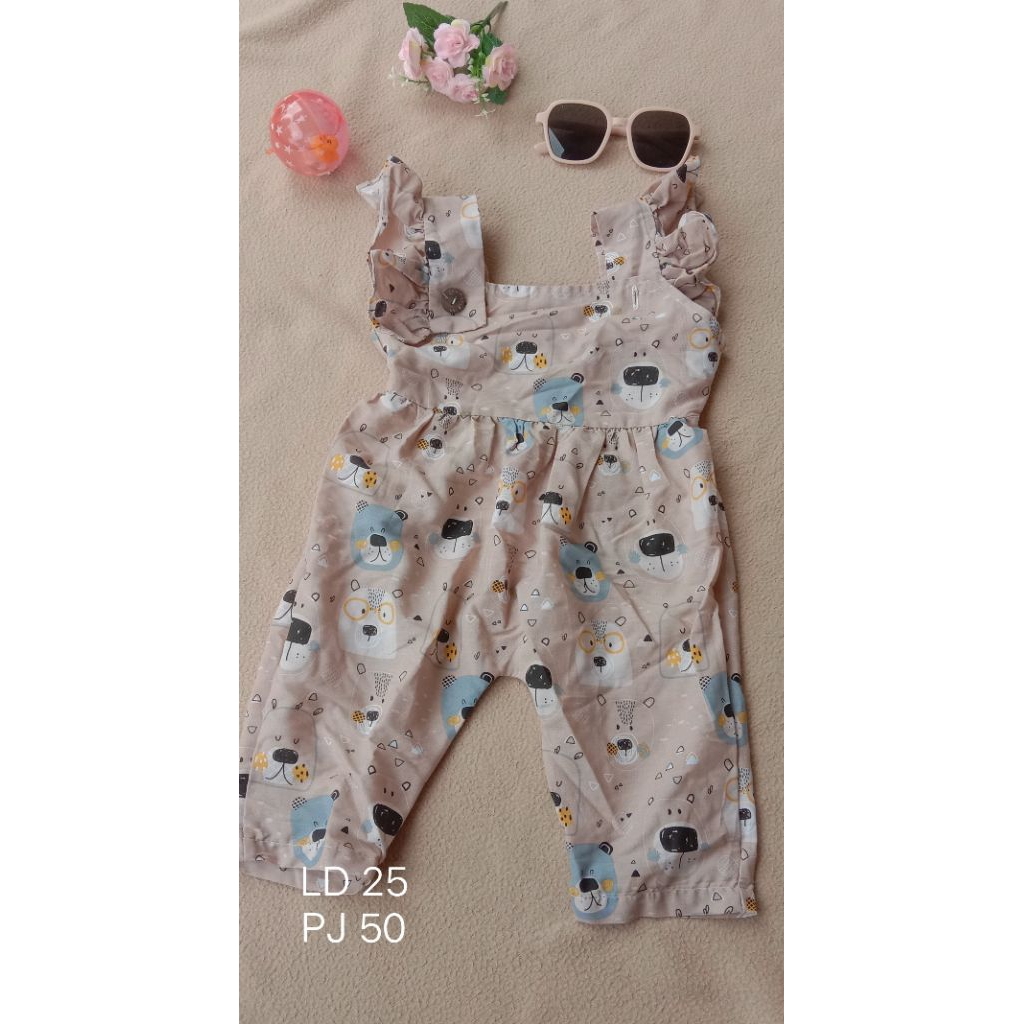 Jumpsuit anak perempuan 1-2 tahun