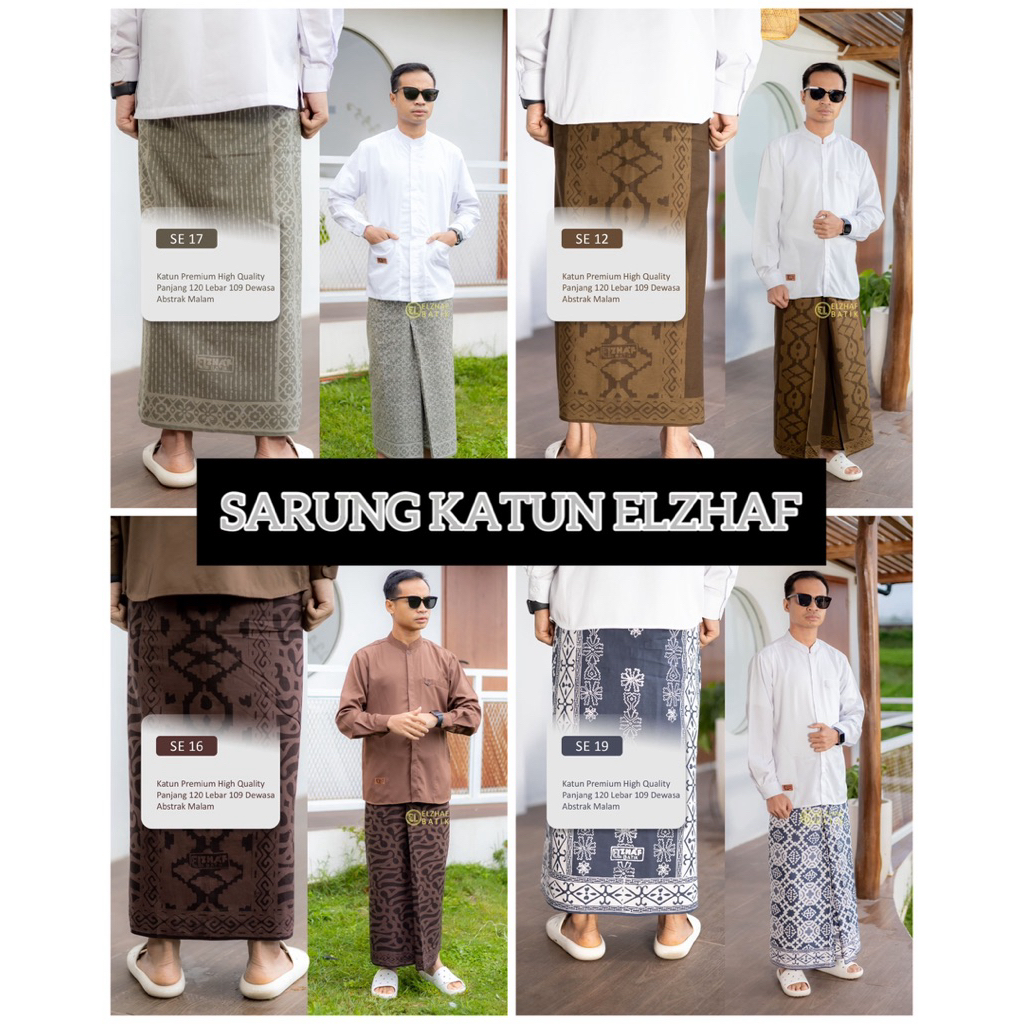 SARUNG ELZHAF BATIK DEWASA JUMBO ORIGINAL BY ELZHAF BATIK
