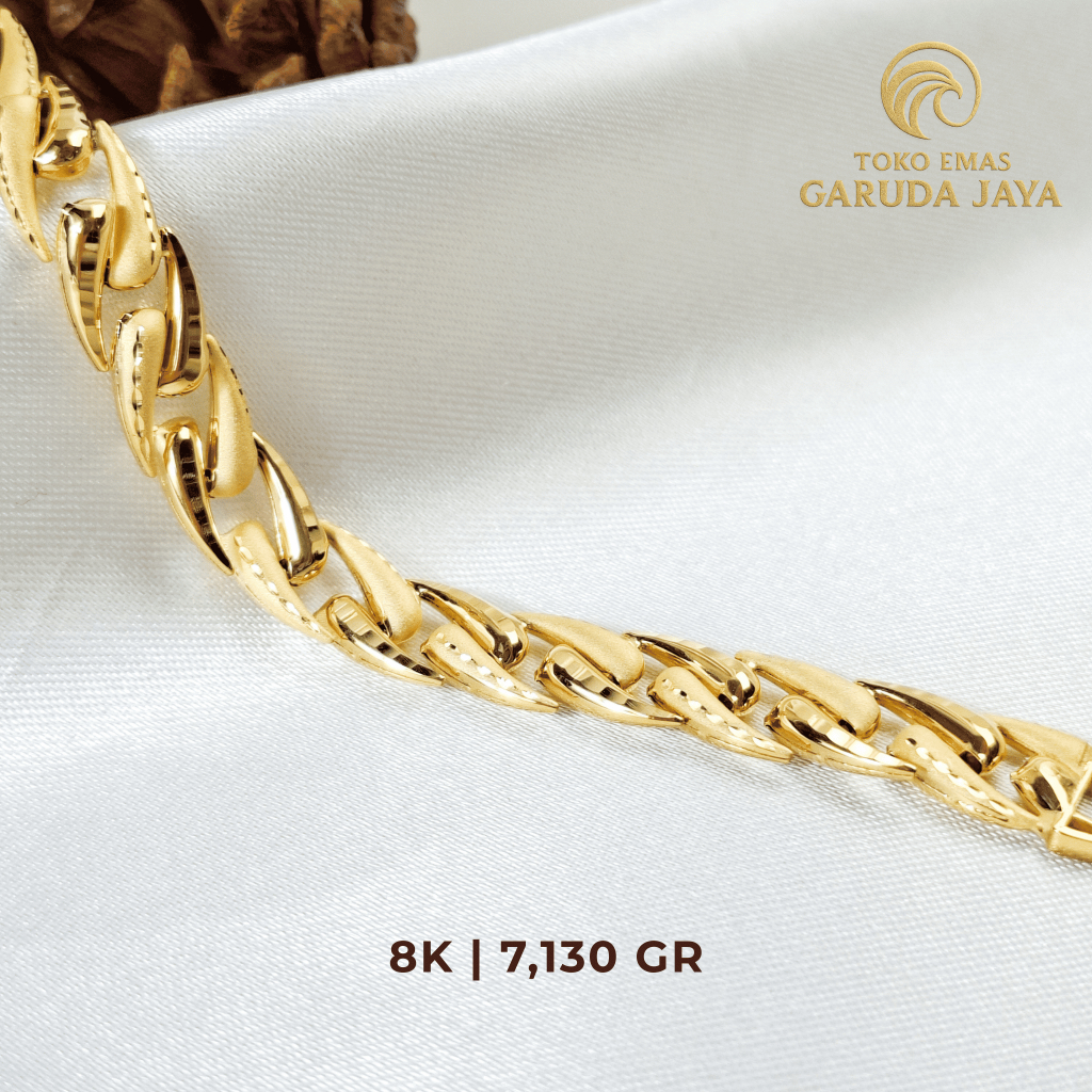GELANG VALDREN 8K | GELANG EMAS 8K | GELANG 7 GR
