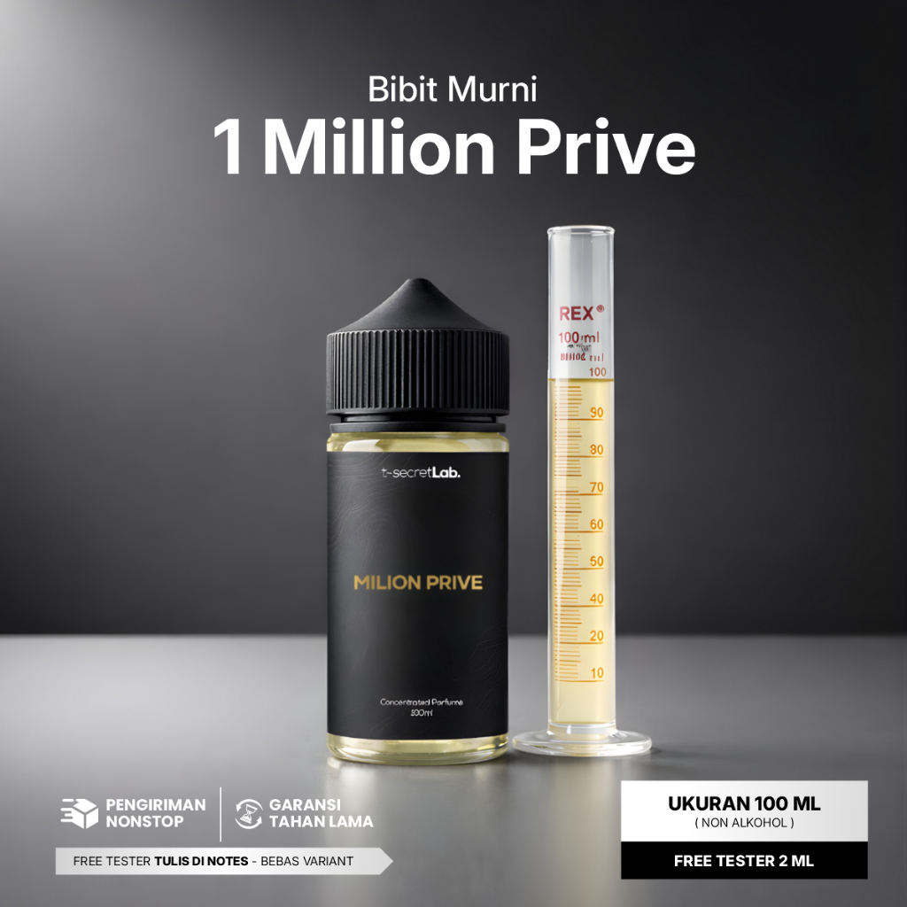 1 Million Prive - Bibit Parfum Murni Non Alkohol Wangi Tahan Lama Aroma Spicy Woody