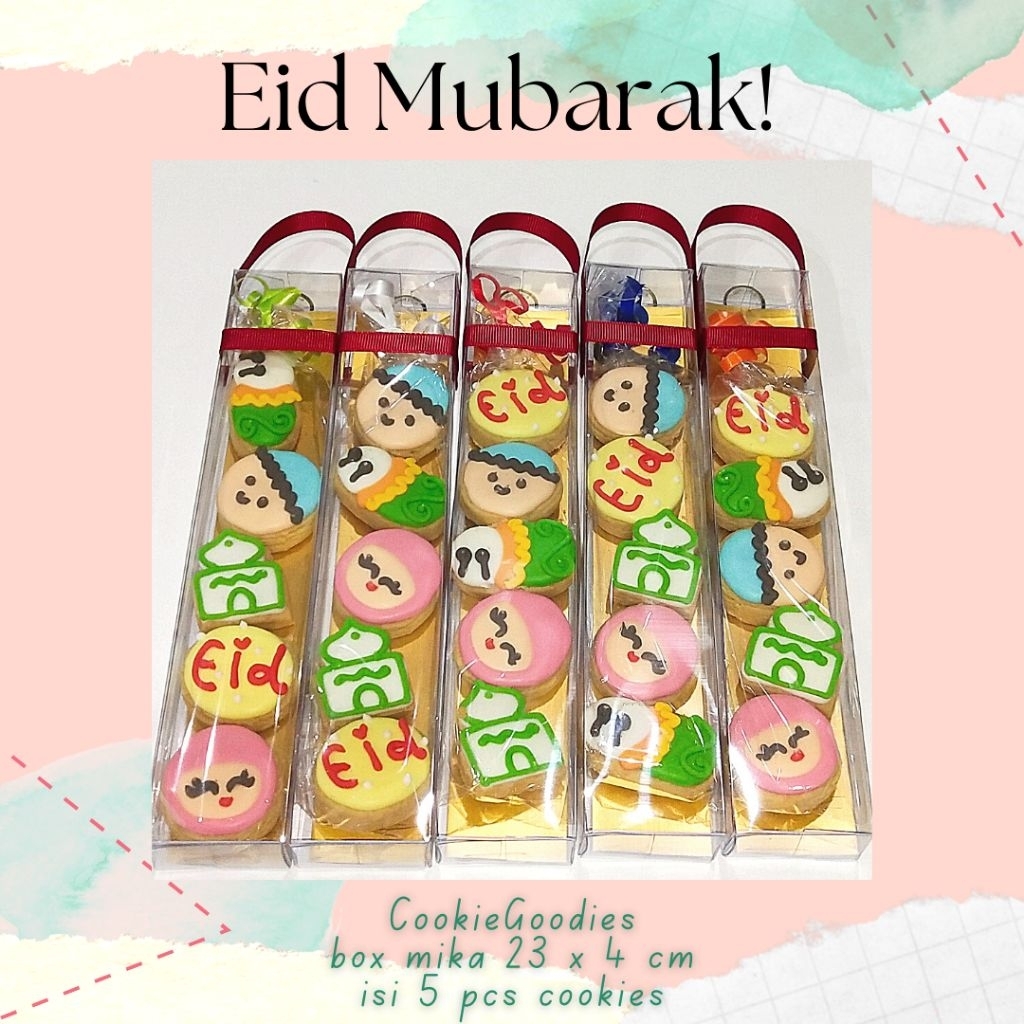 COOKIEGOODIES SOUVENIR ANAK LEBARAN IDULFITRI ICING COOKIES KUKIS HIAS UNIK ENAK