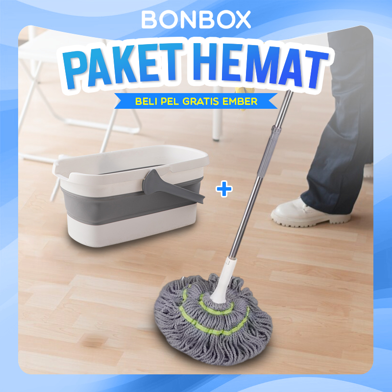 [PAKET HEMAT] BONBOX PREMIUM Pel+Ember Keranjang Lipat Serbaguna Pel Portable Silikon Ember Lipat Po