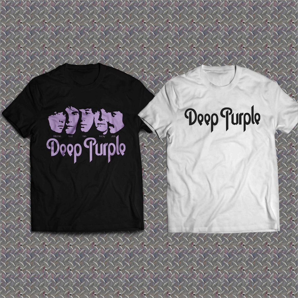 Kaos Band Deep Purple T Shirt Metal Rock Cotton Combed 30s