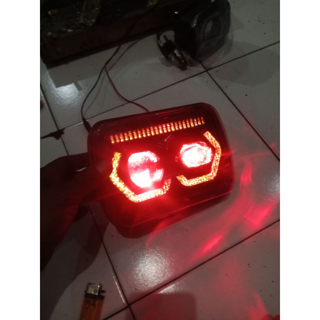 Lampu biled 7 inch cr7 c634 baru stok lama lampu biled cr7 c634