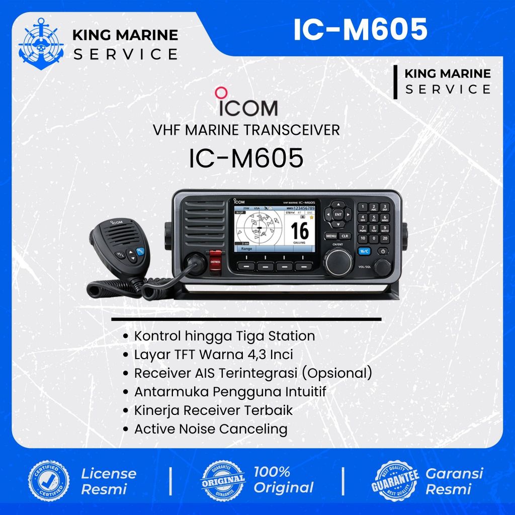 ICOM IC-M605 VHF MARINE TRANSCEIVER