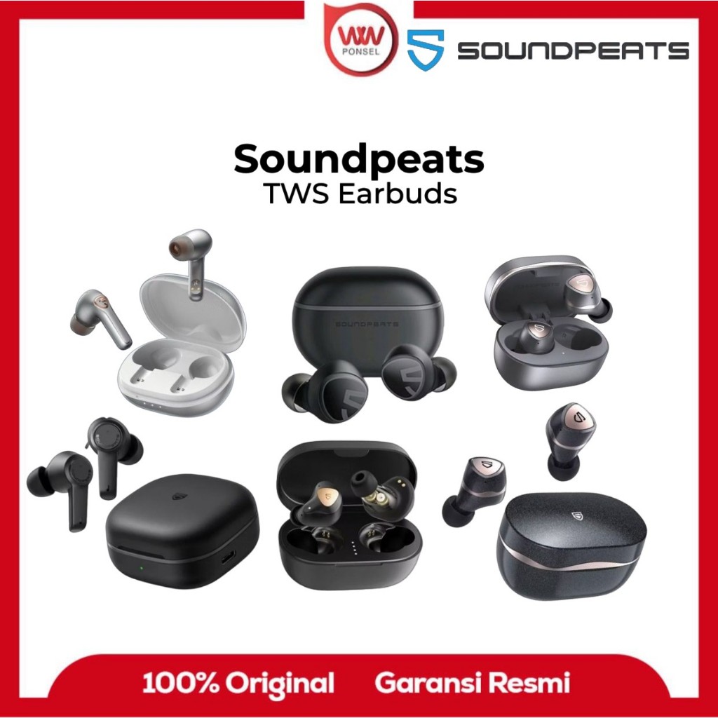 Soundpeats Truengine 3 SE, Mini AI, T3, Sonix APTX, H2, Sonix Pro TWS Earbuds