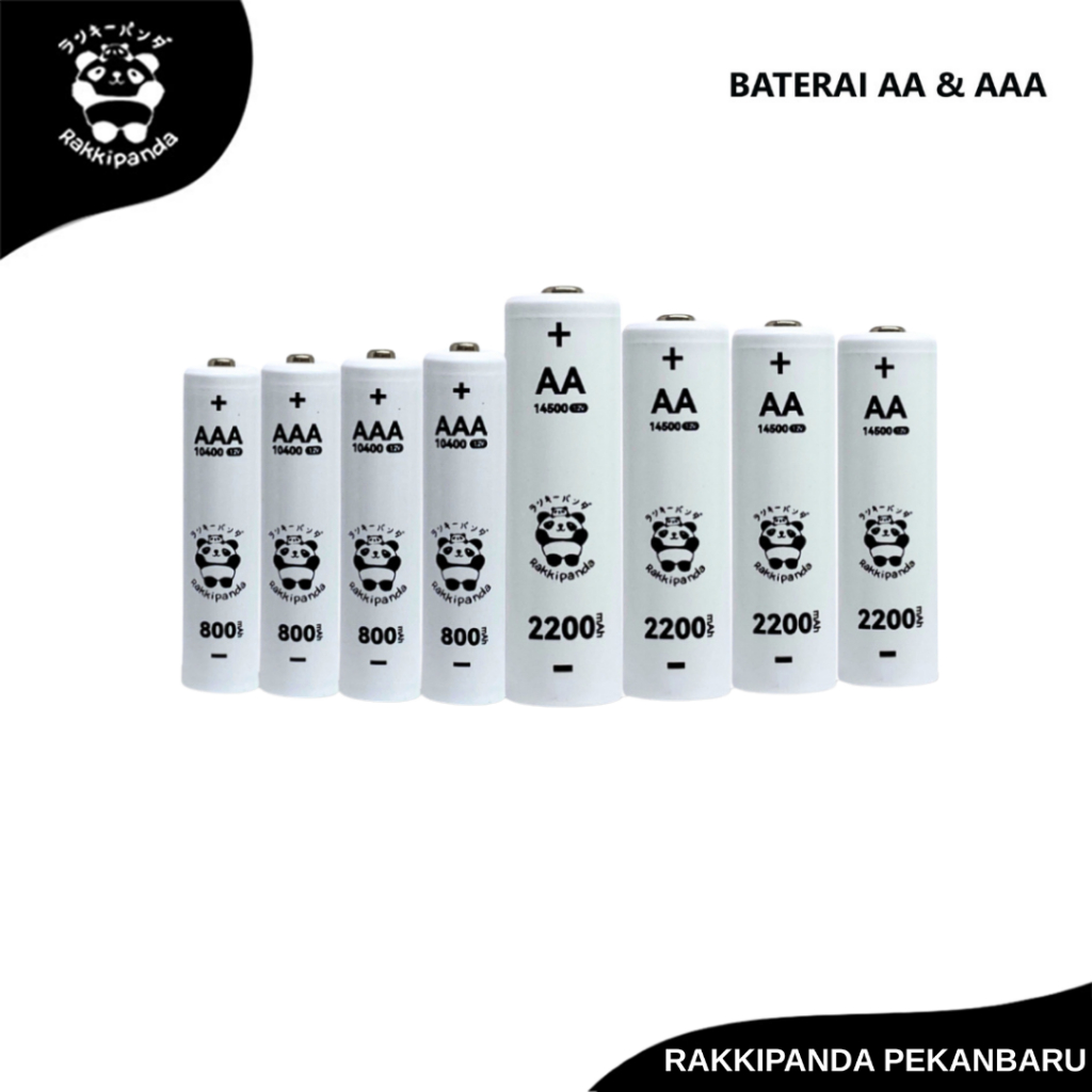 Rakkipanda Baterai Cas isi Ulang AA / AAA 1.2V Rechargeable Ni-MH