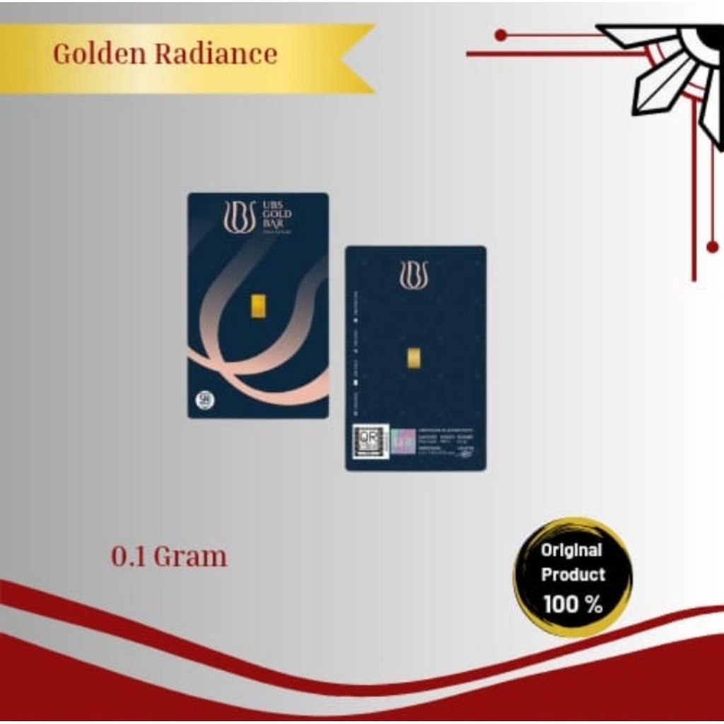 Emas UBS 0.1 Gram Logam Mulia,Garansi Uang Kembali Include Sertifikat