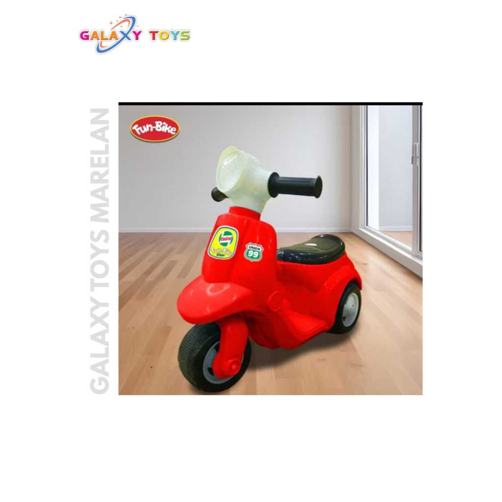 Fun Bike Motor Vespa Mainan Motor Tanggung Anak Tanpa Musik