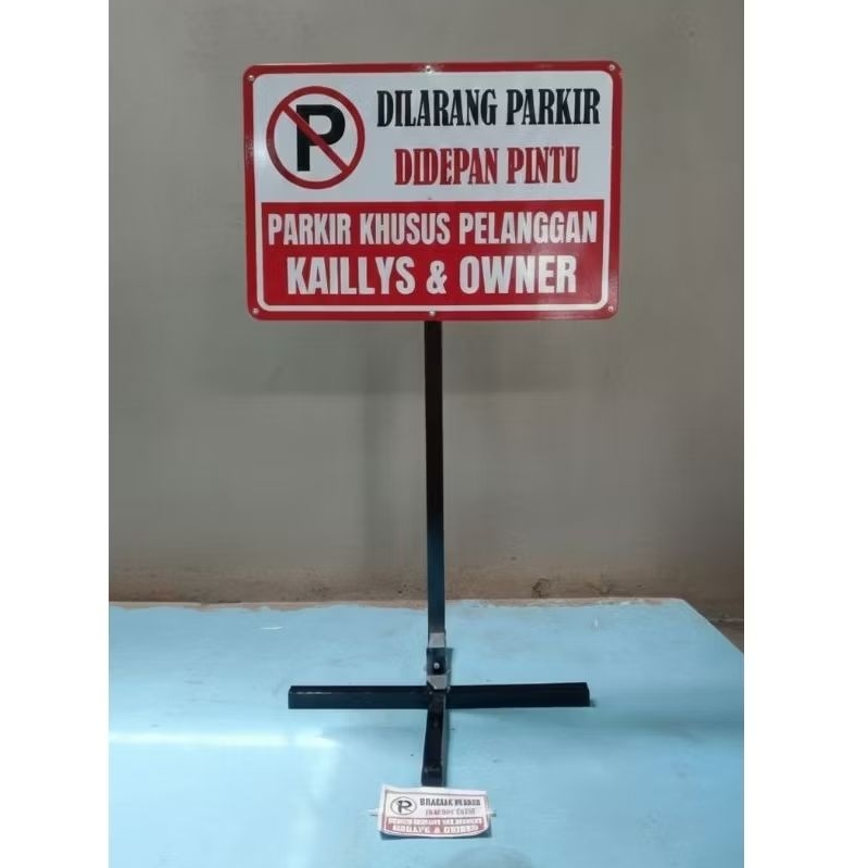 CUSTOME RAMBU LARANGAN PARKIR DEPAN TOKO | BISA REQUEST TULISAN