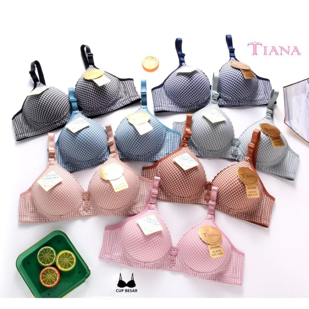 Bra tanpa kawat cup A Bra A108 kancing 2 ukuran 34.36.38.40