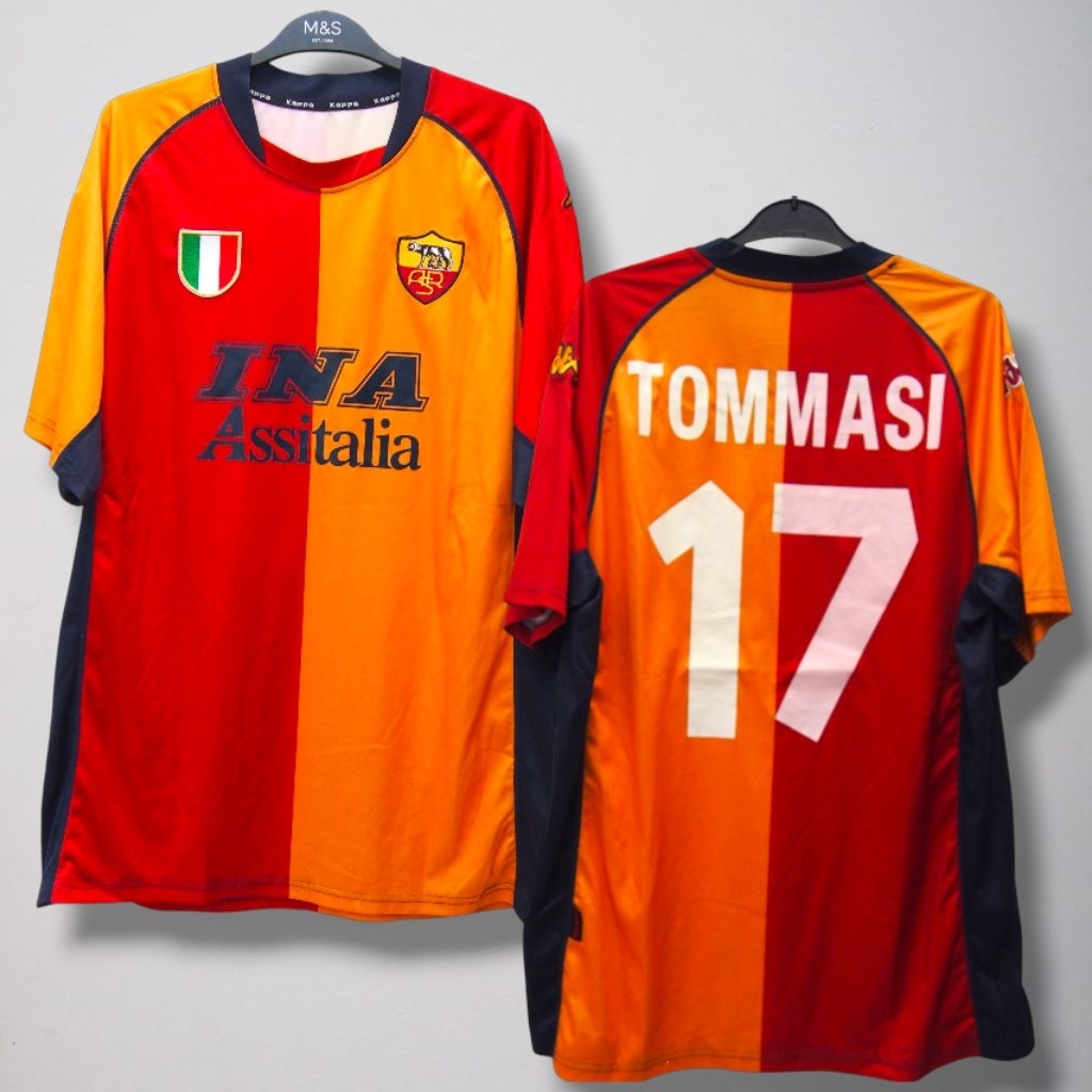 Jersey Retro AS Roma UCL Version 2001-02  - Damiano Tommasi #17