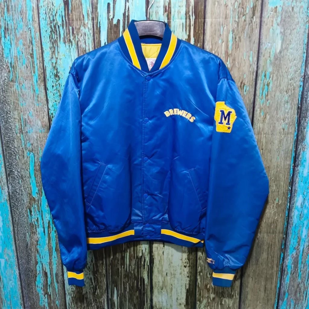 jaket varsity MLB BY STARTER tebal size XXL jumbo casual bagus ORIGINAL