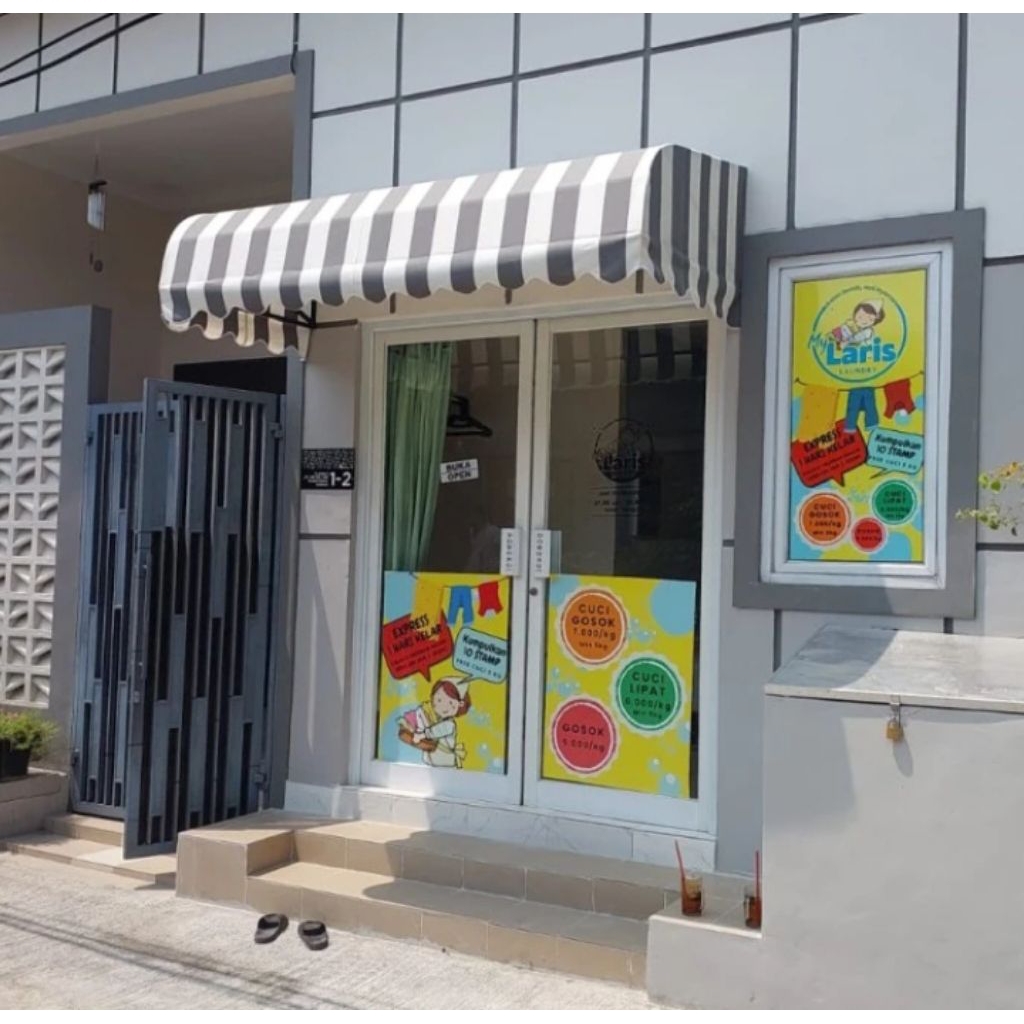kanopi kain awning model lengkung bergaransi