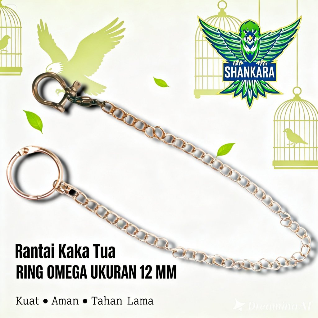 Rantai kaka tua / Ring omega 12mm / Rantai kaki burung