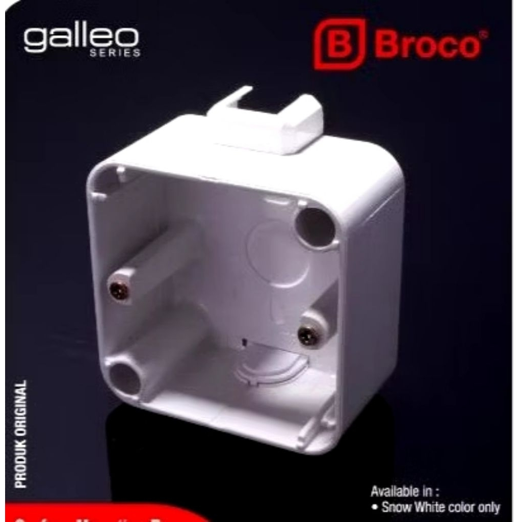 Kotak Tempel Outbow Dus Seri Galleo Broco Untuk Stop Kontak dan Saklar Series 4101