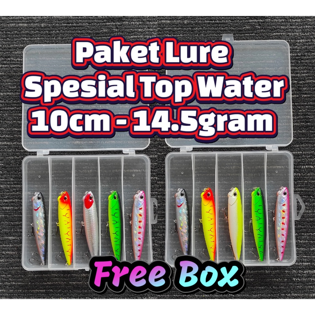 PAKET SPECIAL UMPAN PENCIL WTD  10cm - 14.5gramTOP WATER DUO REALIS UMPAN MANCING WTD PENCIL