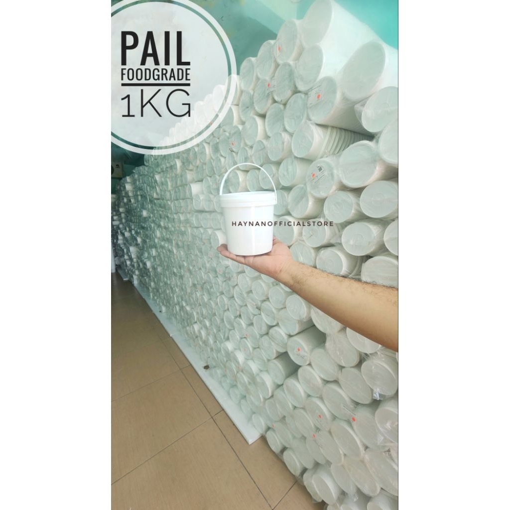 100pcs PAIL EMBER FOODGRADE 1KG | EMBER KURMA, EMBER MAKANAN, PAIL KURMA, EMBER SELAI, EMBER JAJAN, 