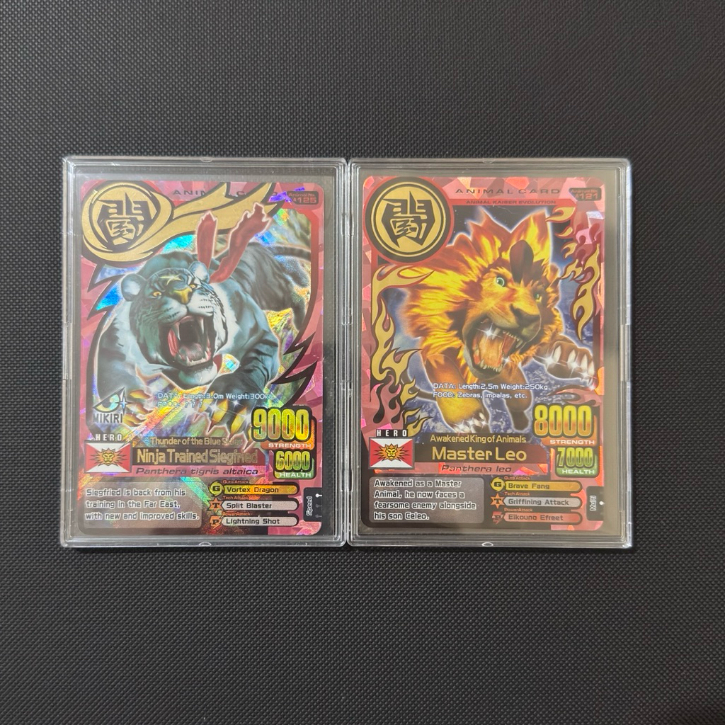 kartu animal kaiser ori Master leo & ninja trained siegfried