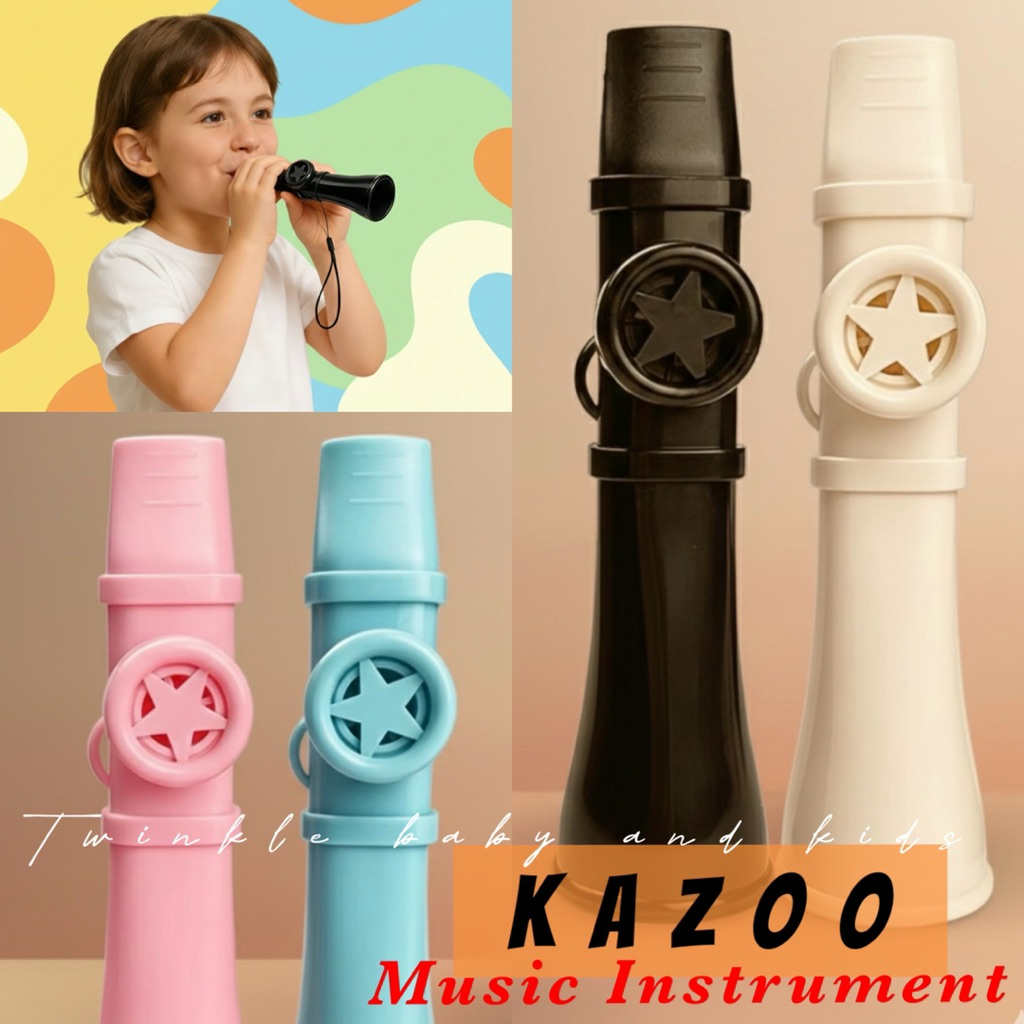 Alat Musik Tiup Flute Kazoo Harmonica Premium Quality Music Portable Stimulasi Oromotor Anak Pemula 