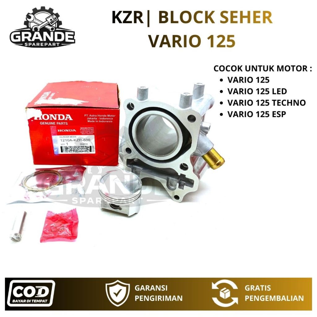 KZR BLOK SEHER VARIO 125 LED / BLOCK SEHER VARIO 125 TECHNO / PISTON VARIO 125 LED MOTOR HONDA VARIO