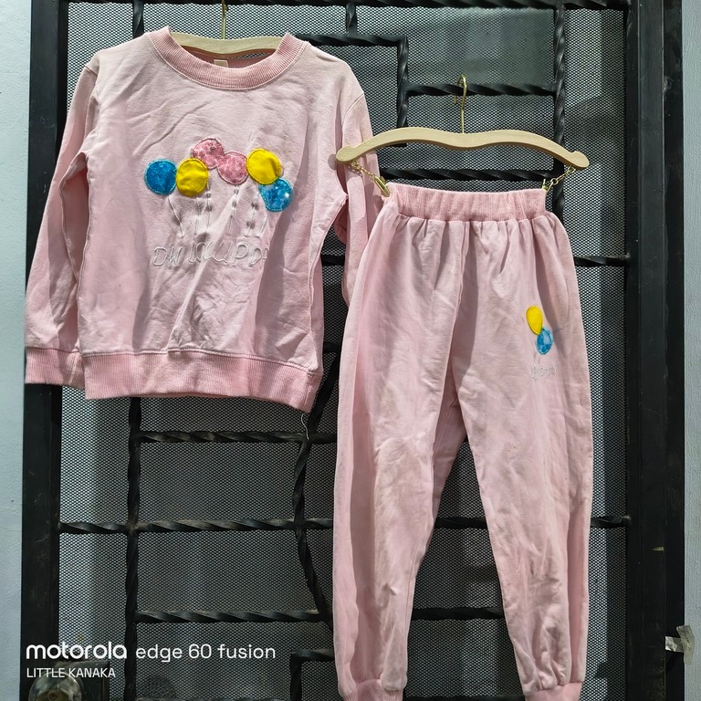 Setelan Joger Crewneck/Baju Bola Jersey Anak Perempuan/Laki-laki Aksesoris Fashion 1-2 Tahun