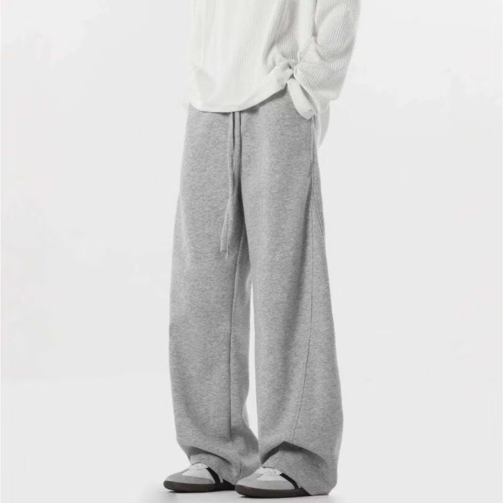 celana loosepant/baggy/sweatpant/jogger pria wanita fleece katun tebal 230 gsm