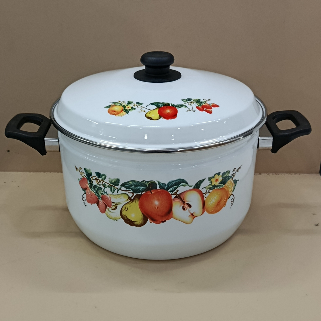 Panci Jumbo Enamel 30cm Motif Buah