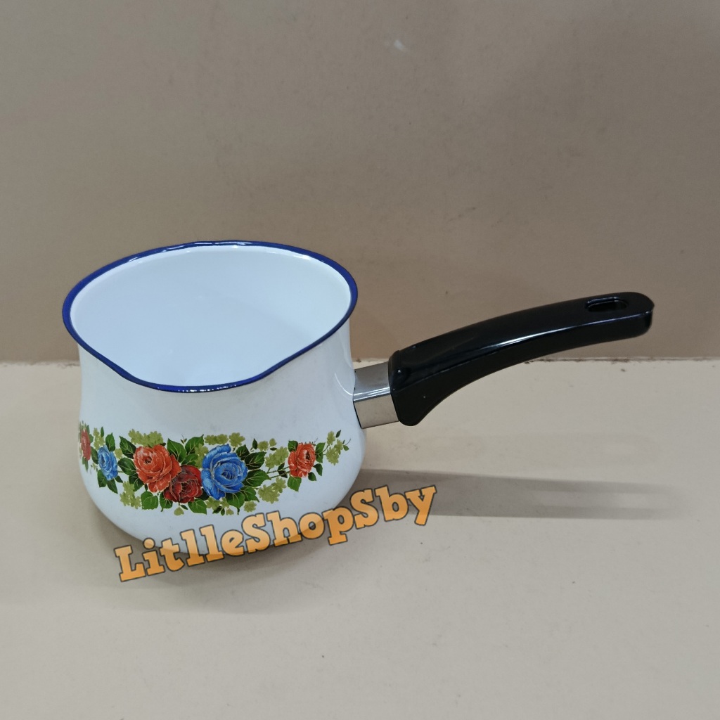Panci Milk Pan Ejiri Enamel 1 Tangan Motif Buah