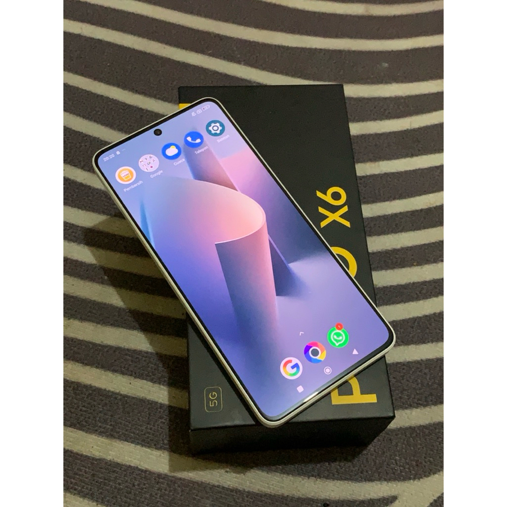 poco x6 ram 12/256 second like new - hp second poco x6 ram 12/256 fullset orian no minus