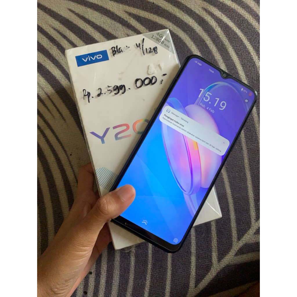 vivo y20s ram 4/128 second fullset - hp second vivo y20s ram 4/128 fullset orian