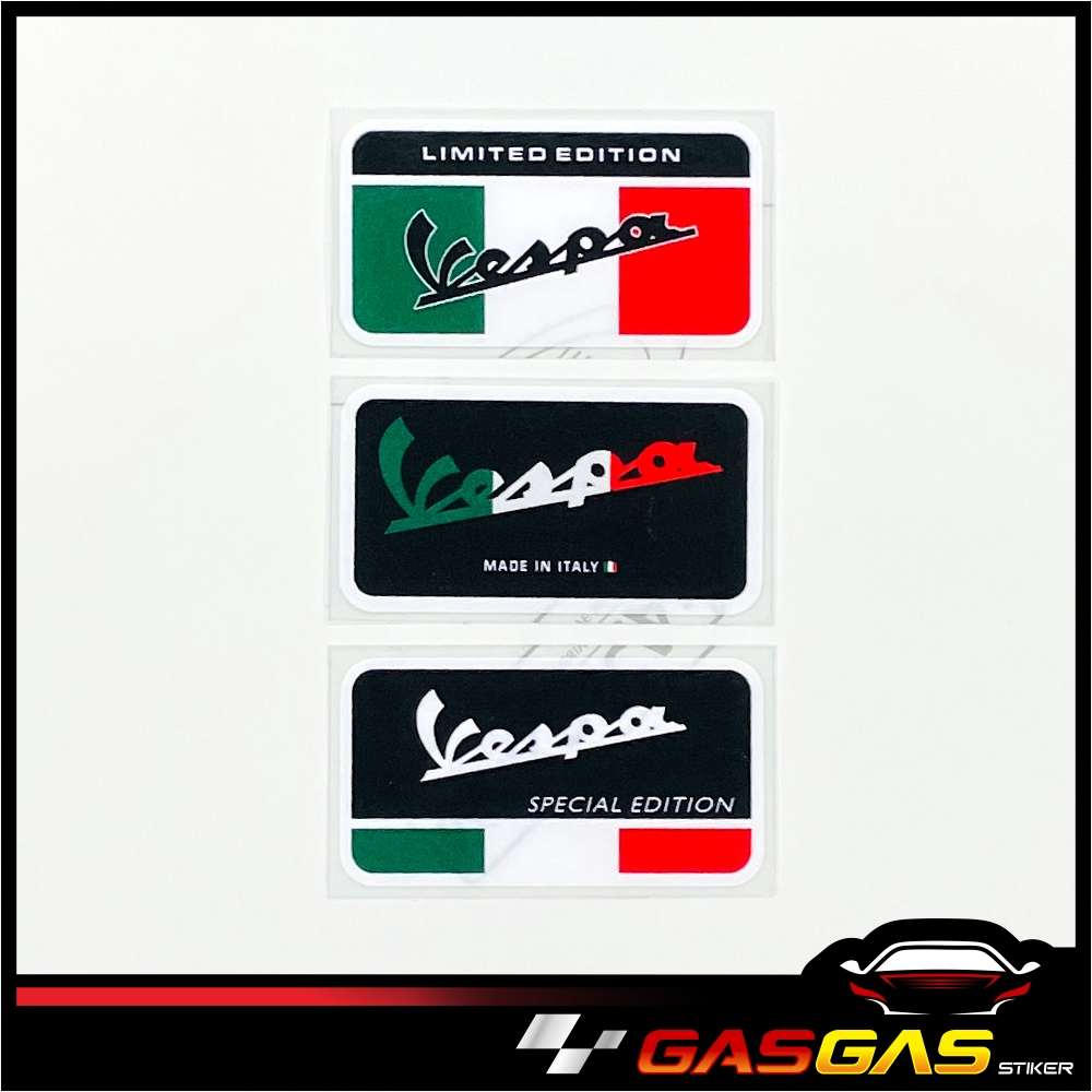 Stiker Vespa Limited Edition | Special Edition | Made in Italy | Vinyl Premium