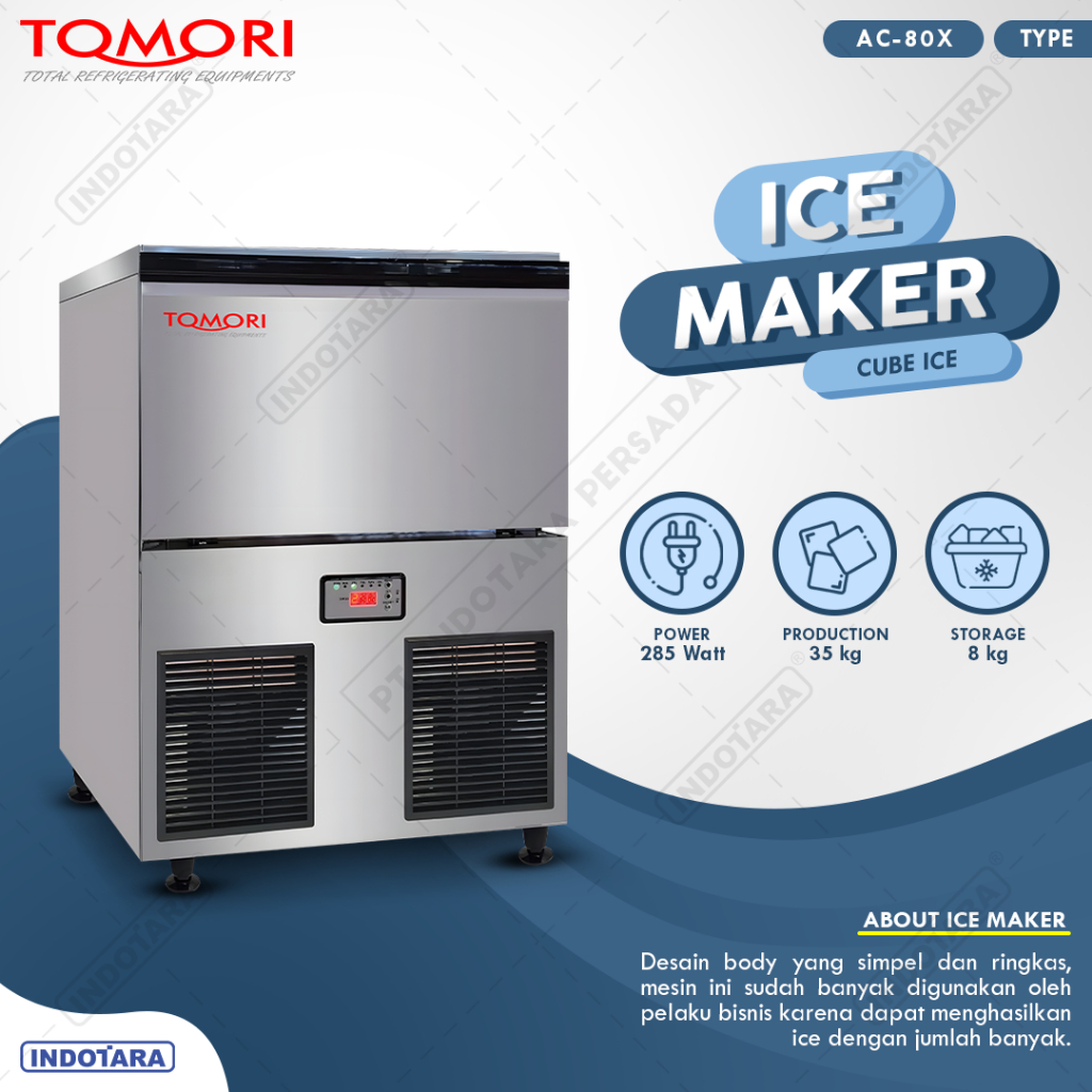 tomori AC-80X Mesin Pembuat Es Kubu