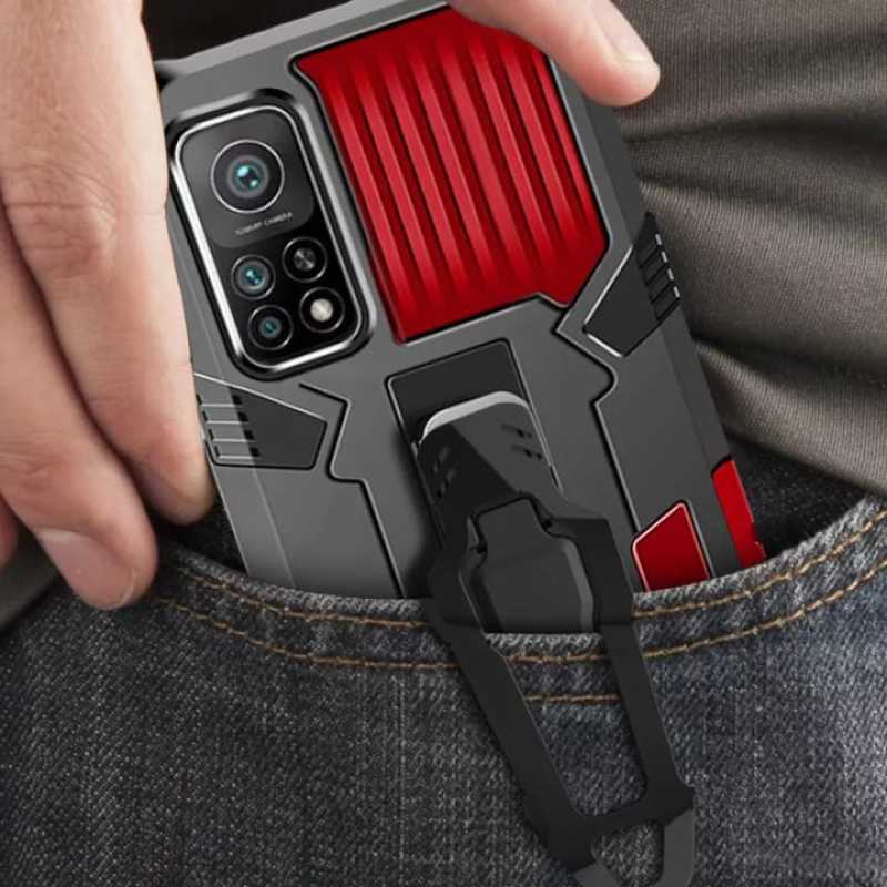 Casing HP SAMSUNG J4 PLUS Hard Case Belt Clip Robot Transformer Soft Case iCristal Hybrid Leather