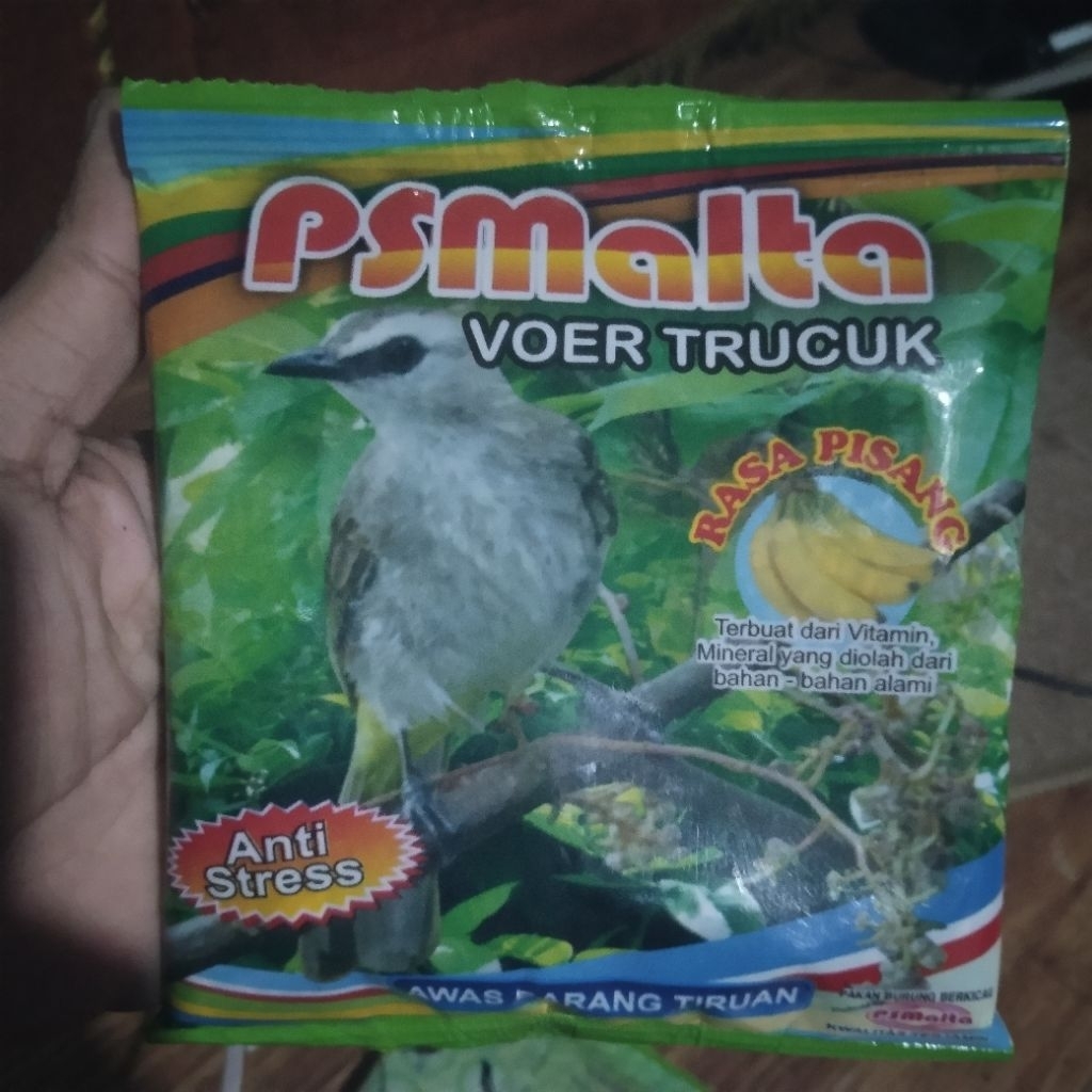 Voer trucuk PSMalta makanan burung rasa pisang 125gr